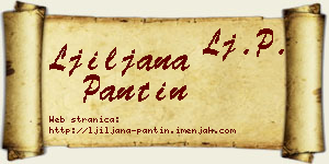 Ljiljana Pantin vizit kartica